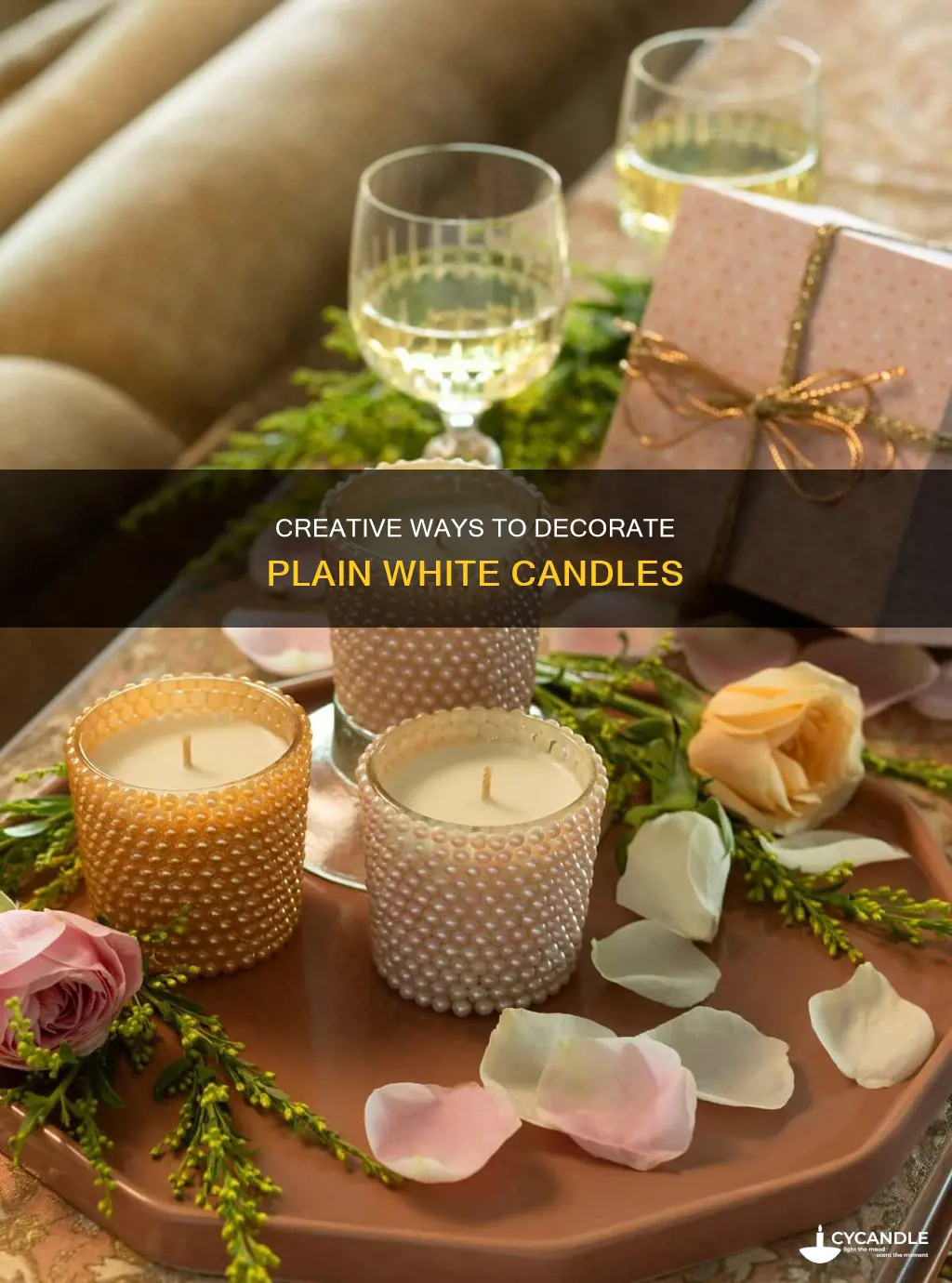 how to cover white candles