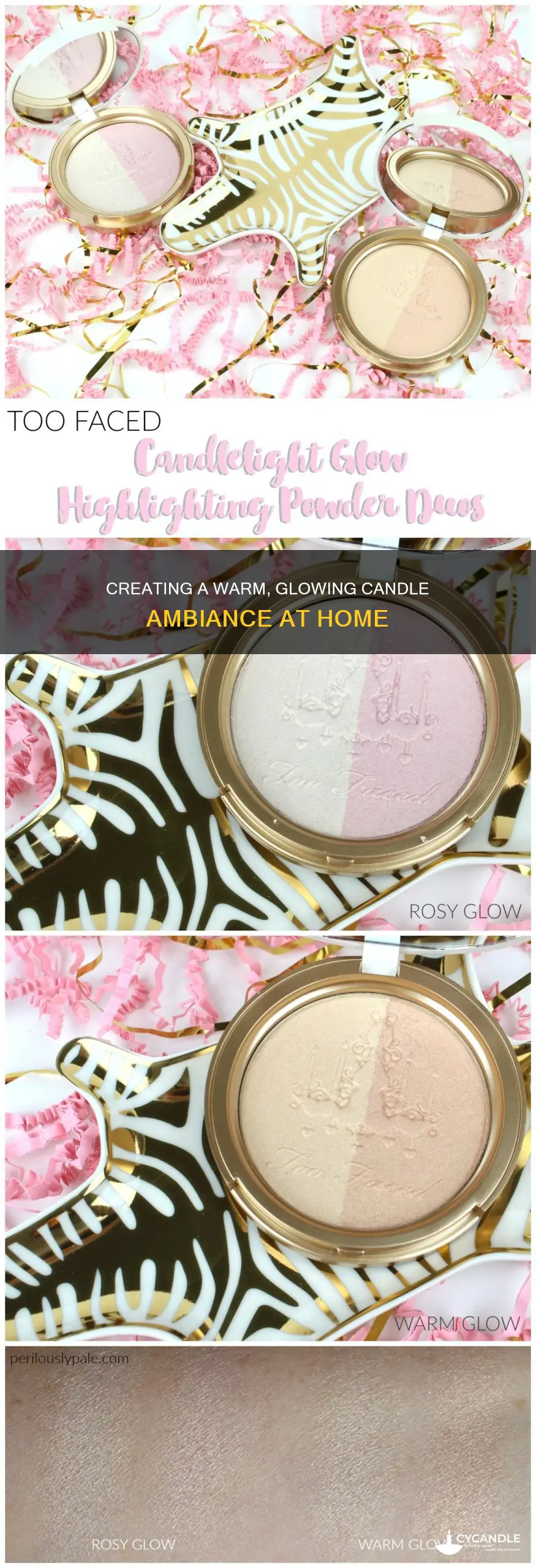 how to create a candle glow