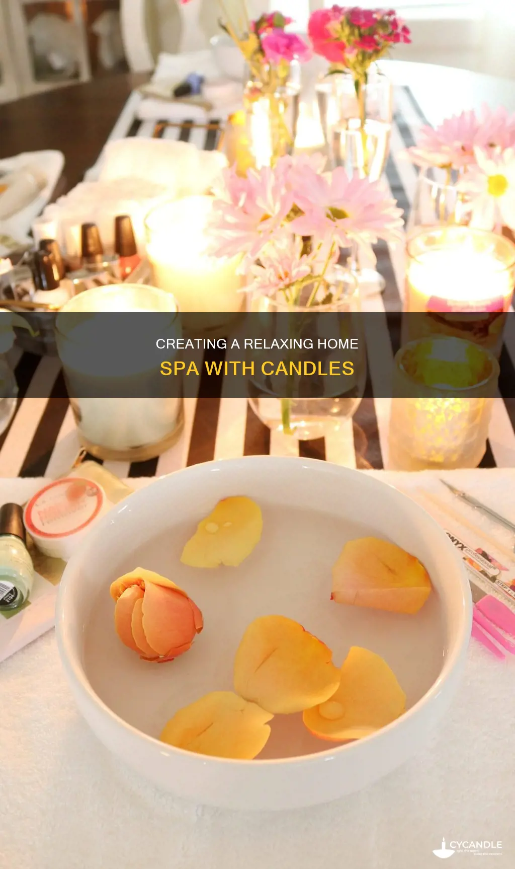 how to create a home spa with candles