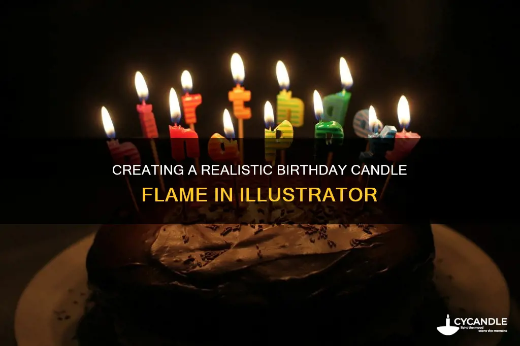 how to create birthday candle flame illustrator