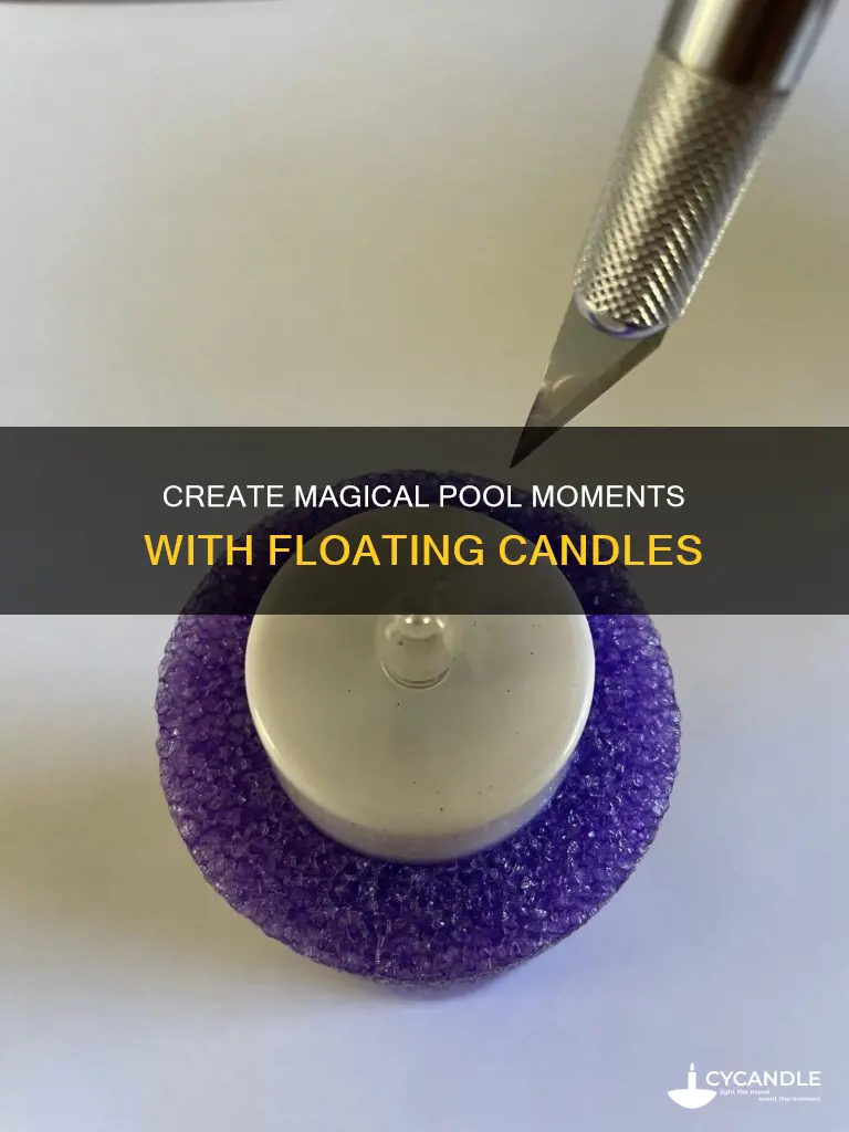 how to create floating candles for pool