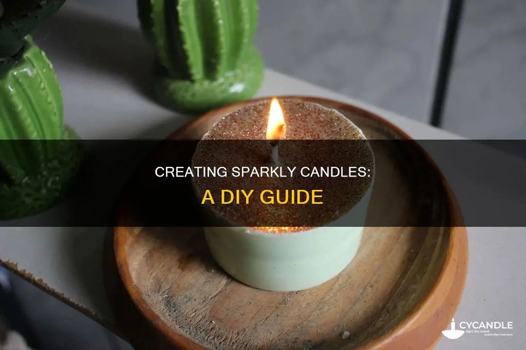 how to create glitter candle