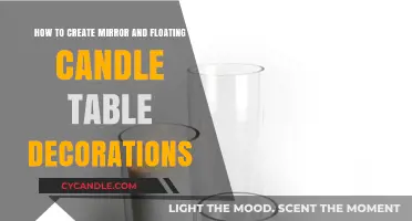 Create Magical Table Decorations with Mirrors and Floating Candles