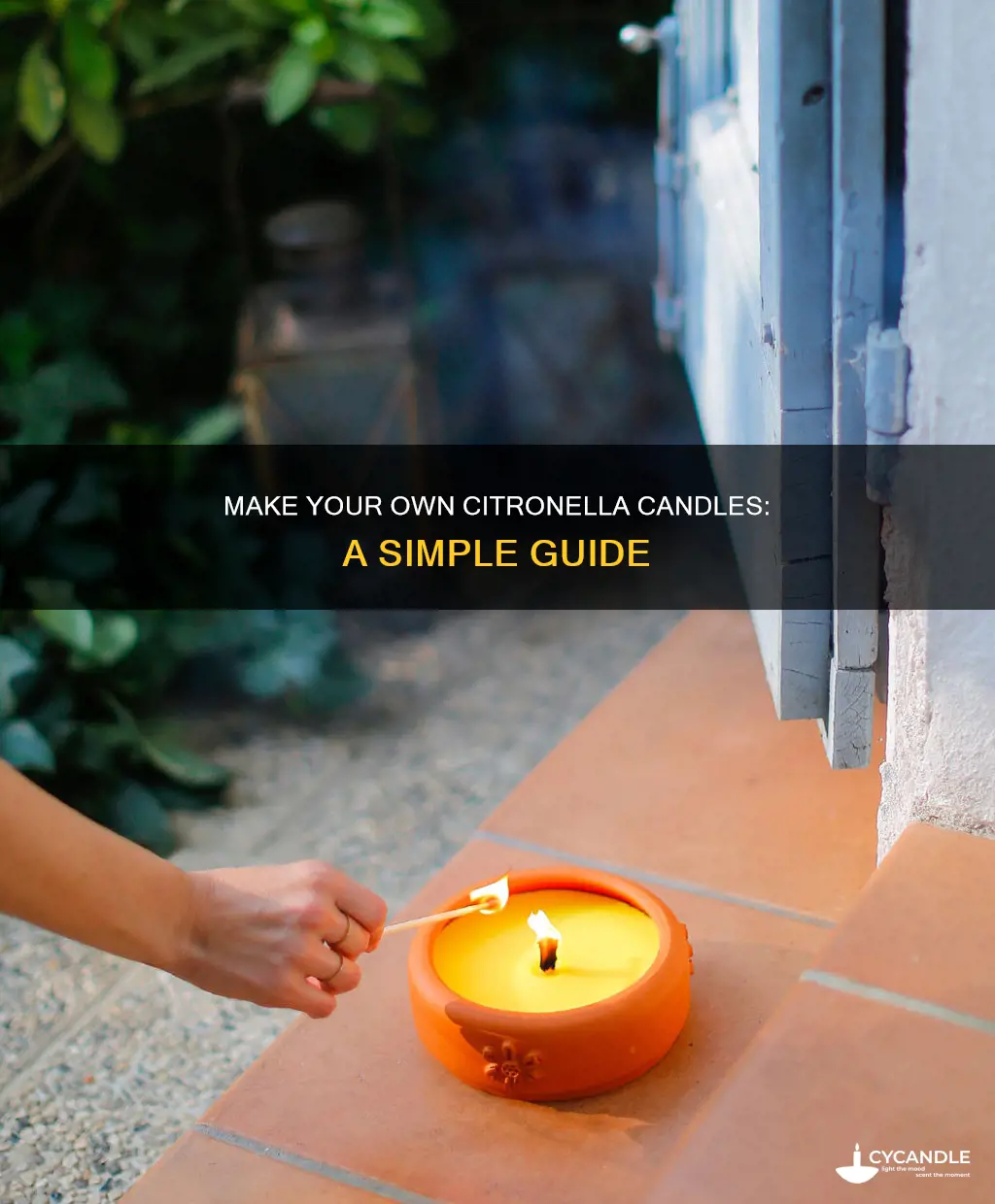 how to create your own citronella candles