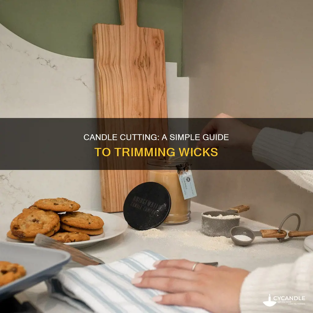 how to cut a 3 candle