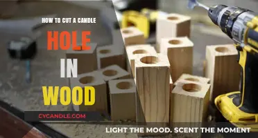 Creating a Candle Hole in Wood: The Perfect Fit