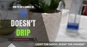 Trim Your Candle's Wick to Avoid Dripping