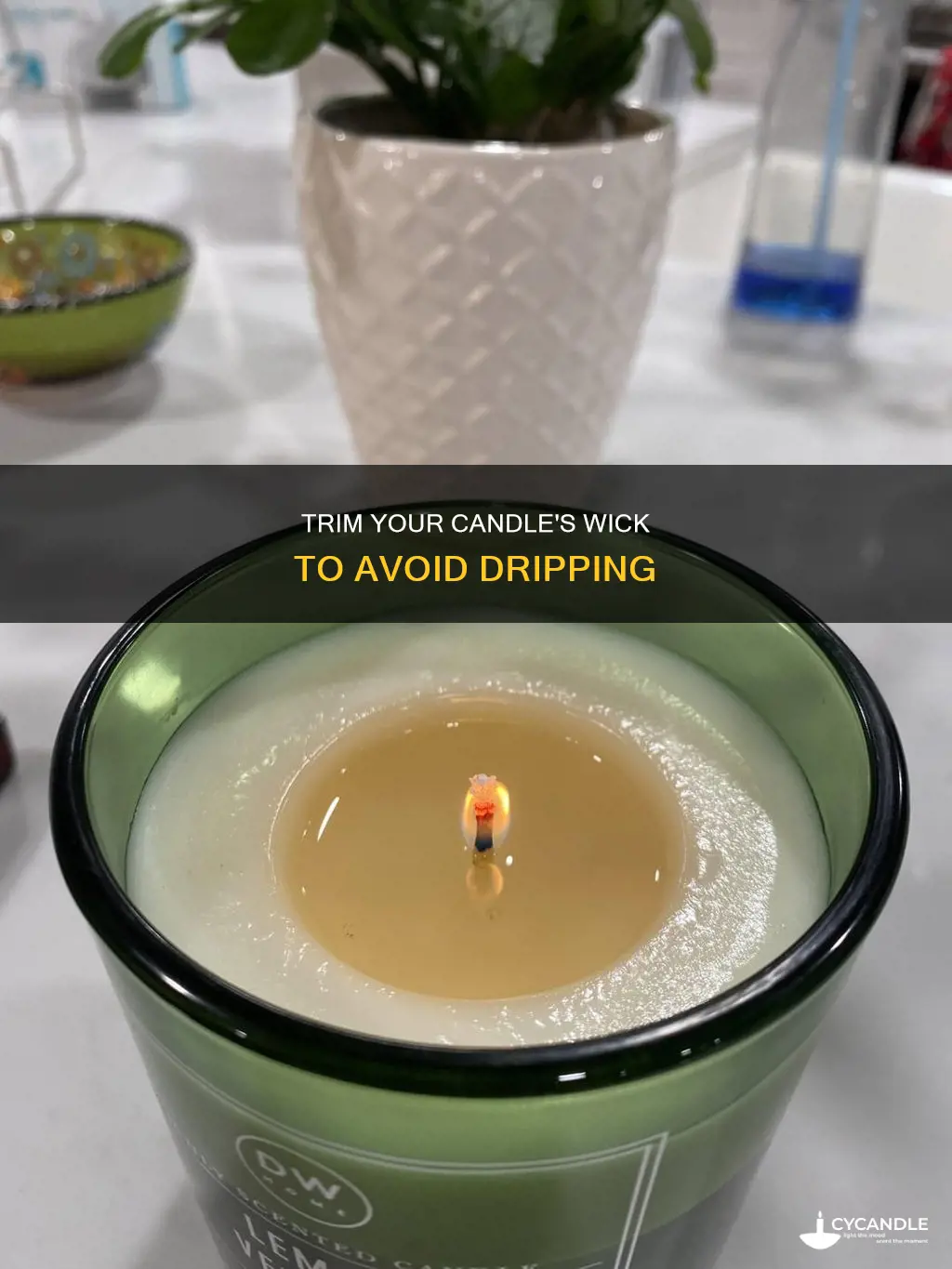 how to cut a candle so it doesn