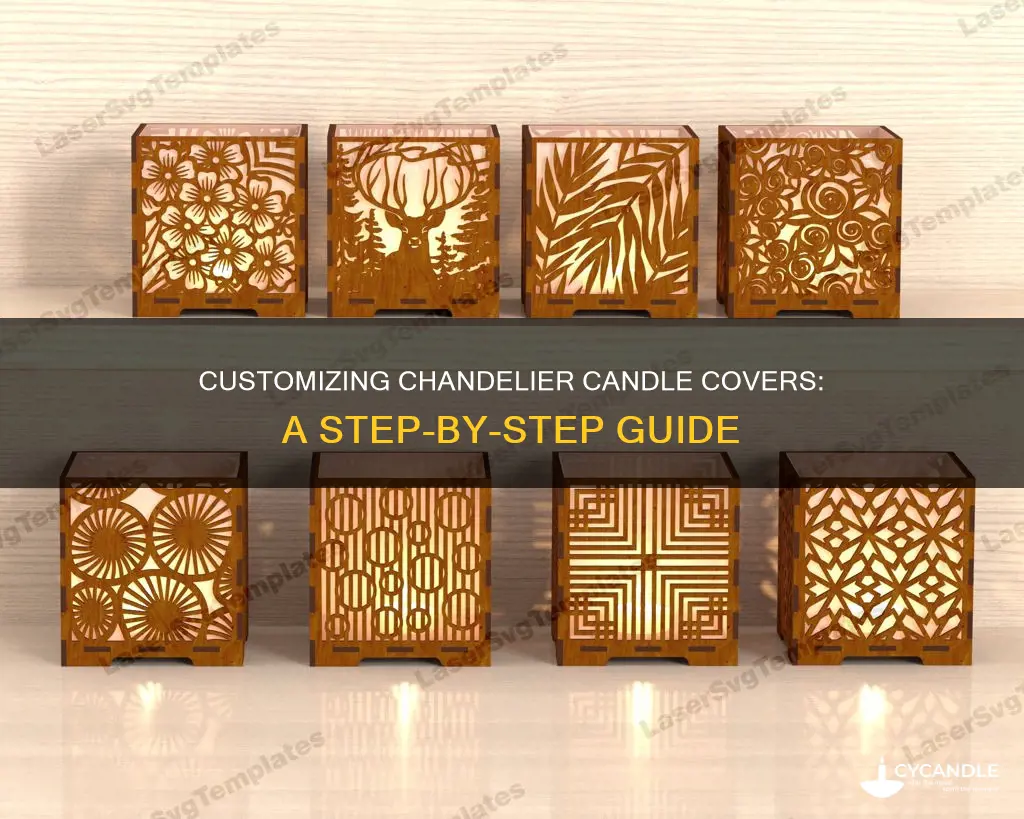 how to cut replacement candle covers for chandeliers