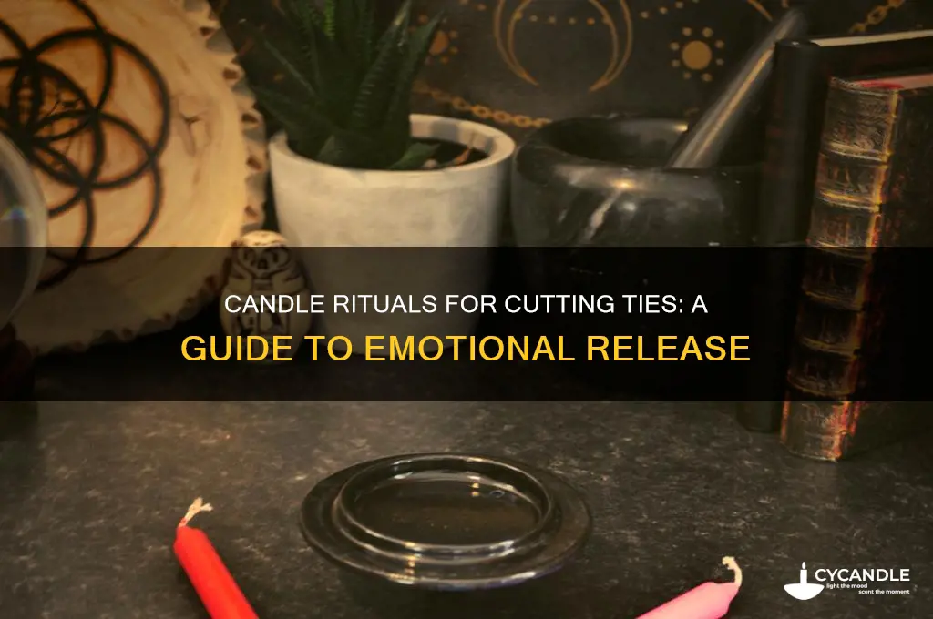 how to cut ties using candles