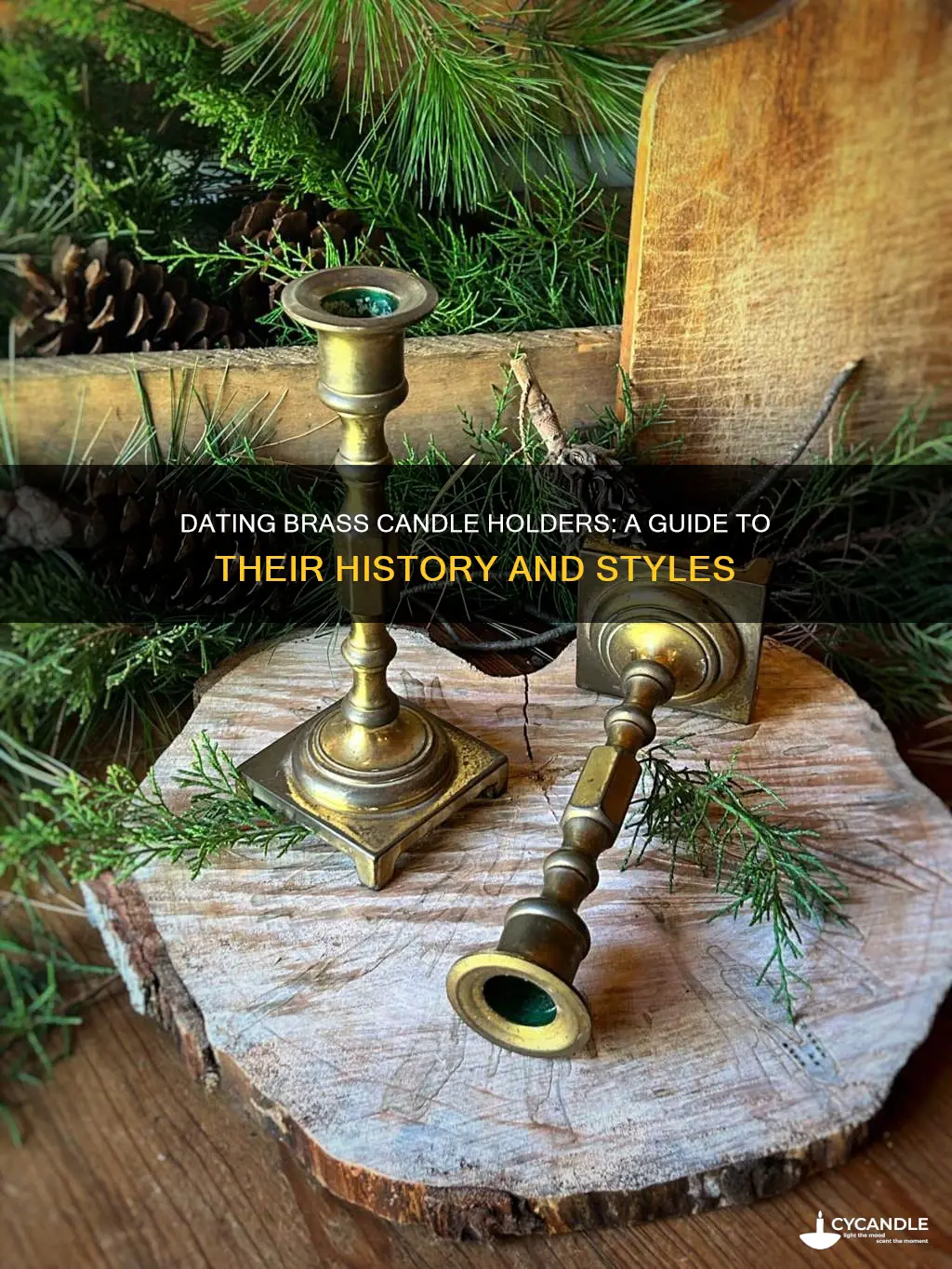 how to date brass candle holders