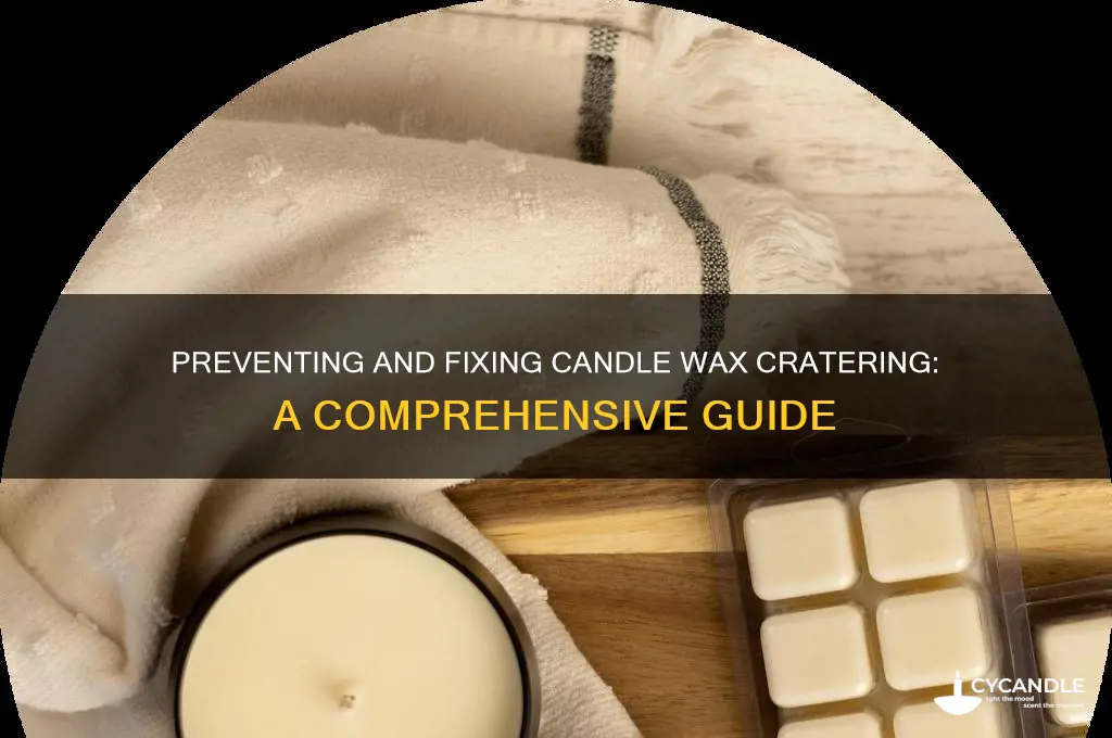 how to deal with candle wax cratering