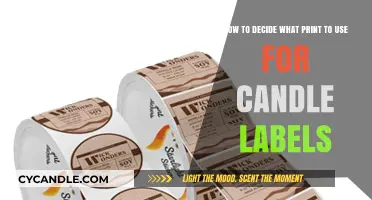 Choosing the Perfect Print for Your Candle Labels: A Creative Guide