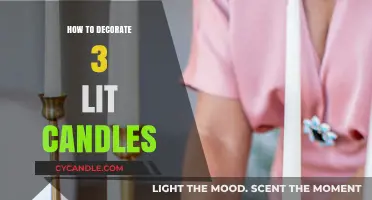 Creative Ways to Decorate Three Lit Candles