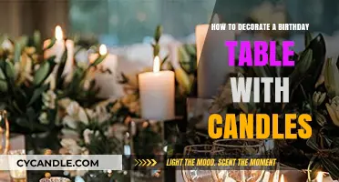 Creative Birthday Table Decor with Candles