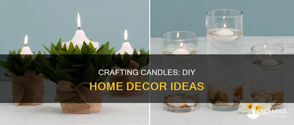 how to decorate a candle at home