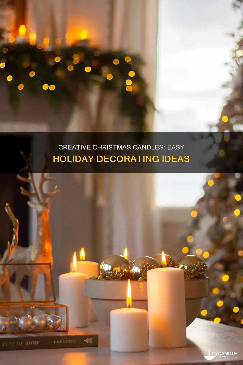 how to decorate a candle for christmas