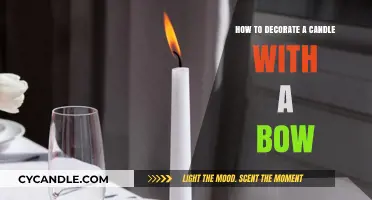 Creative Bow-Decorated Candles: A Simple Guide