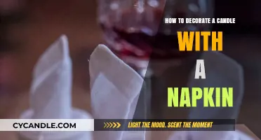 Creative Candle Decor Using Simple Napkins