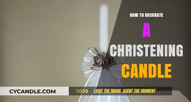Personalizing Christening Candles: Creative Decorating Ideas