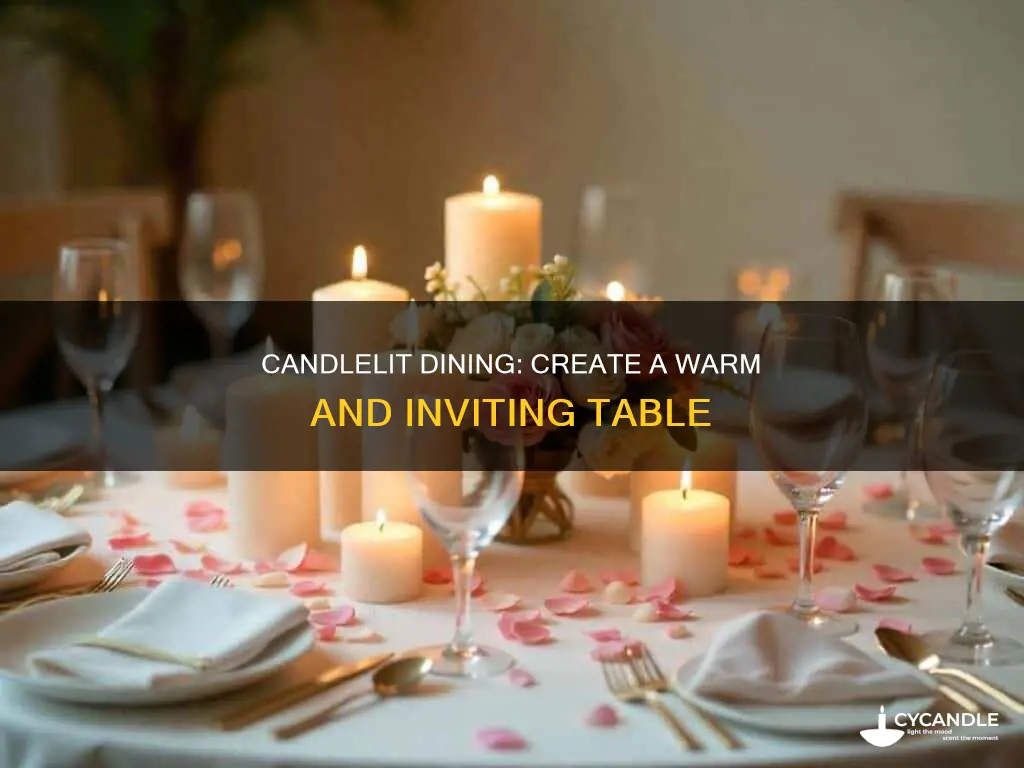 how to decorate a dining room table with candles