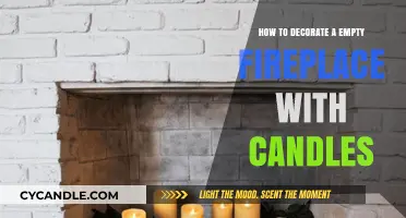 Creative Ways to Decorate an Empty Fireplace with Candles