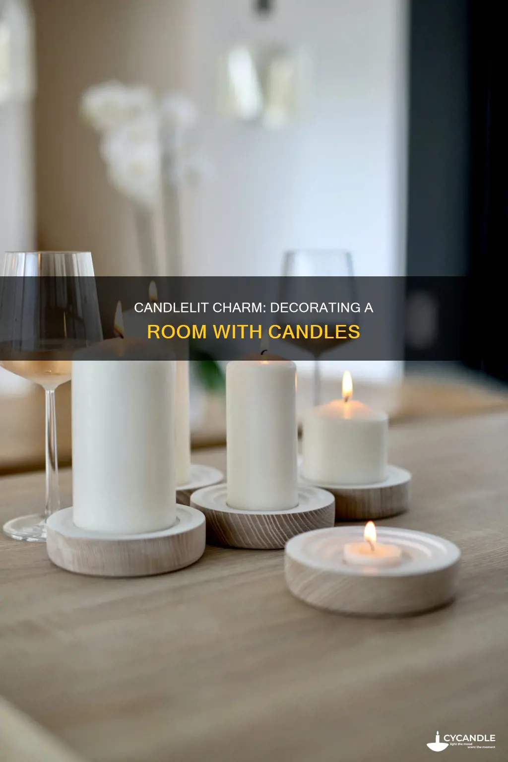 how to decorate a room with candles