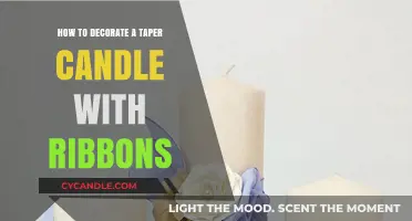 Decorating Taper Candles: Ribbons & Creative Ideas