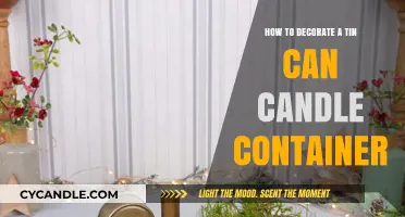 Creative Tin Can Candle Container Decorating Ideas for DIY Lovers