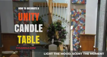 Decorating a Unity Candle Table: Creative Ideas for Your Wedding