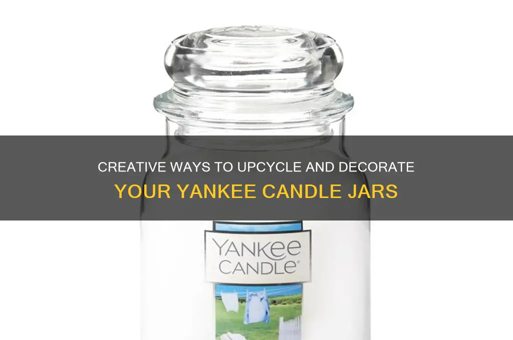 how to decorate a yankee candle jar