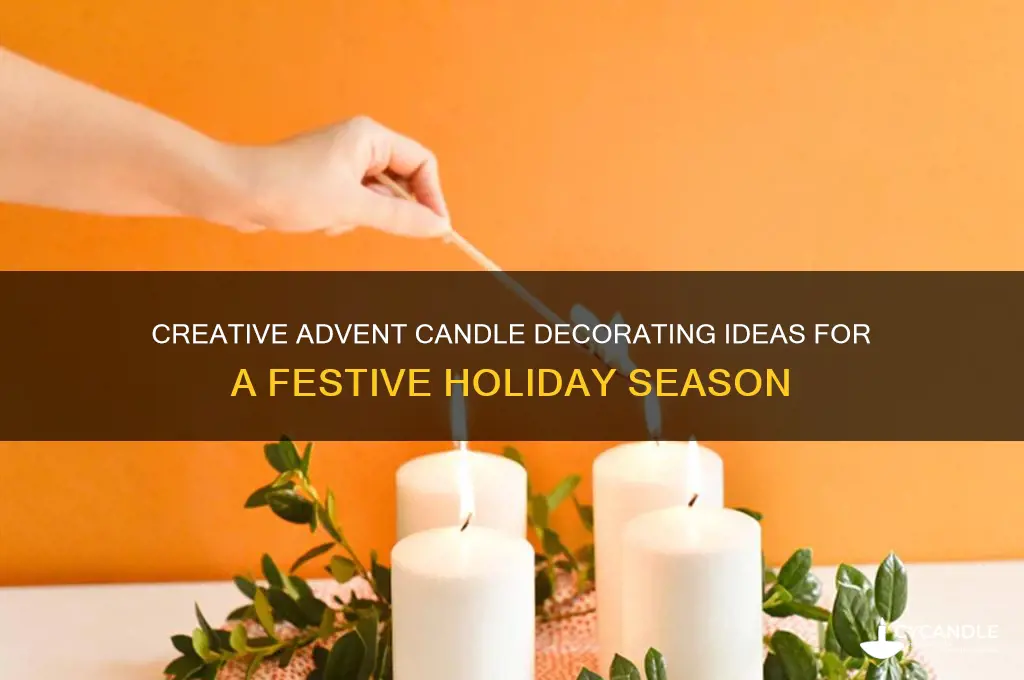 how to decorate advent candles