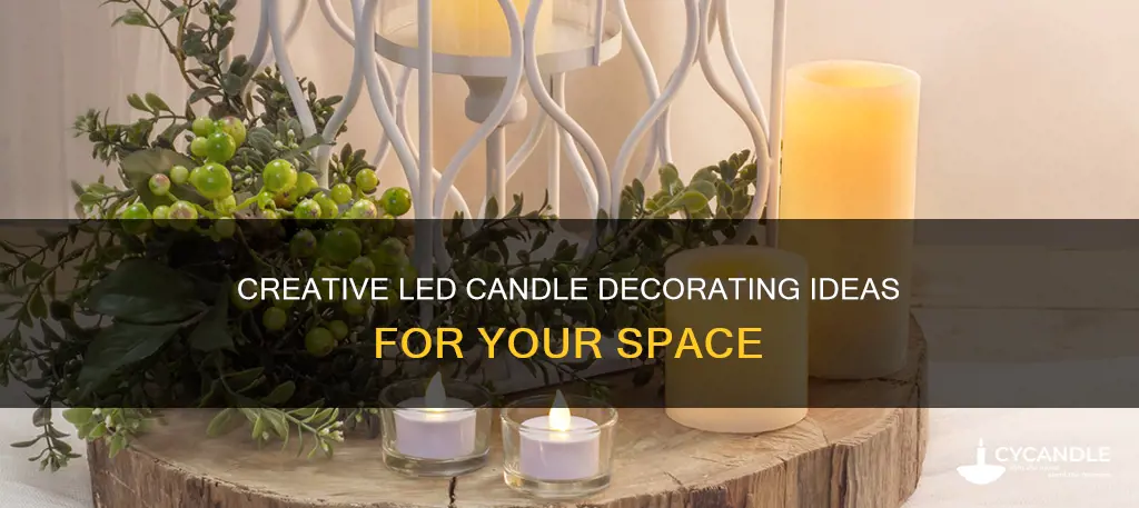 how to decorate an led candle