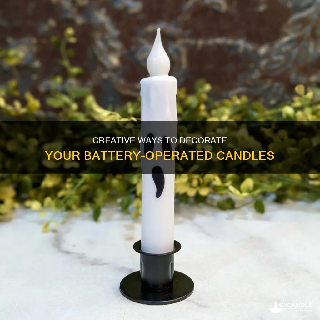 how to decorate battery operated candles