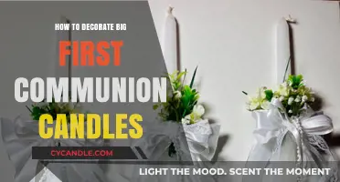 Customizing Large Communion Candles: Creative Decor Ideas