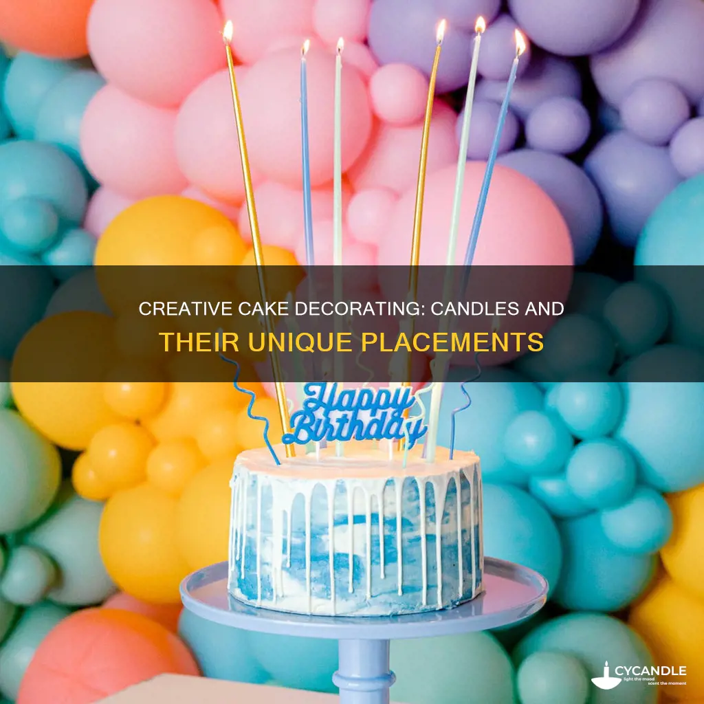 how to decorate birthday cake with candles