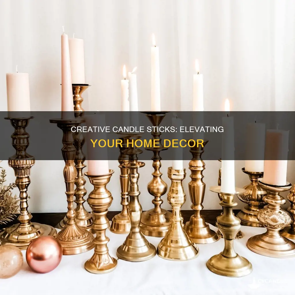 how to decorate candle sticks