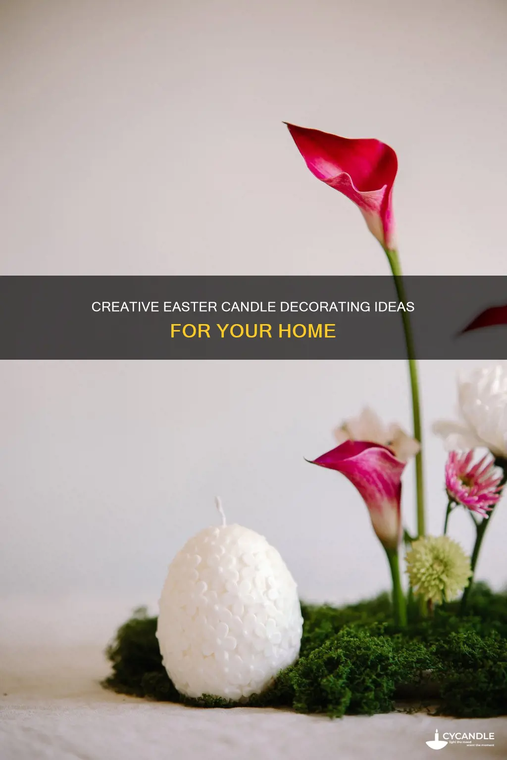 how to decorate candles for easter
