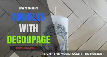 Creative Candle Decor with Decoupage Art