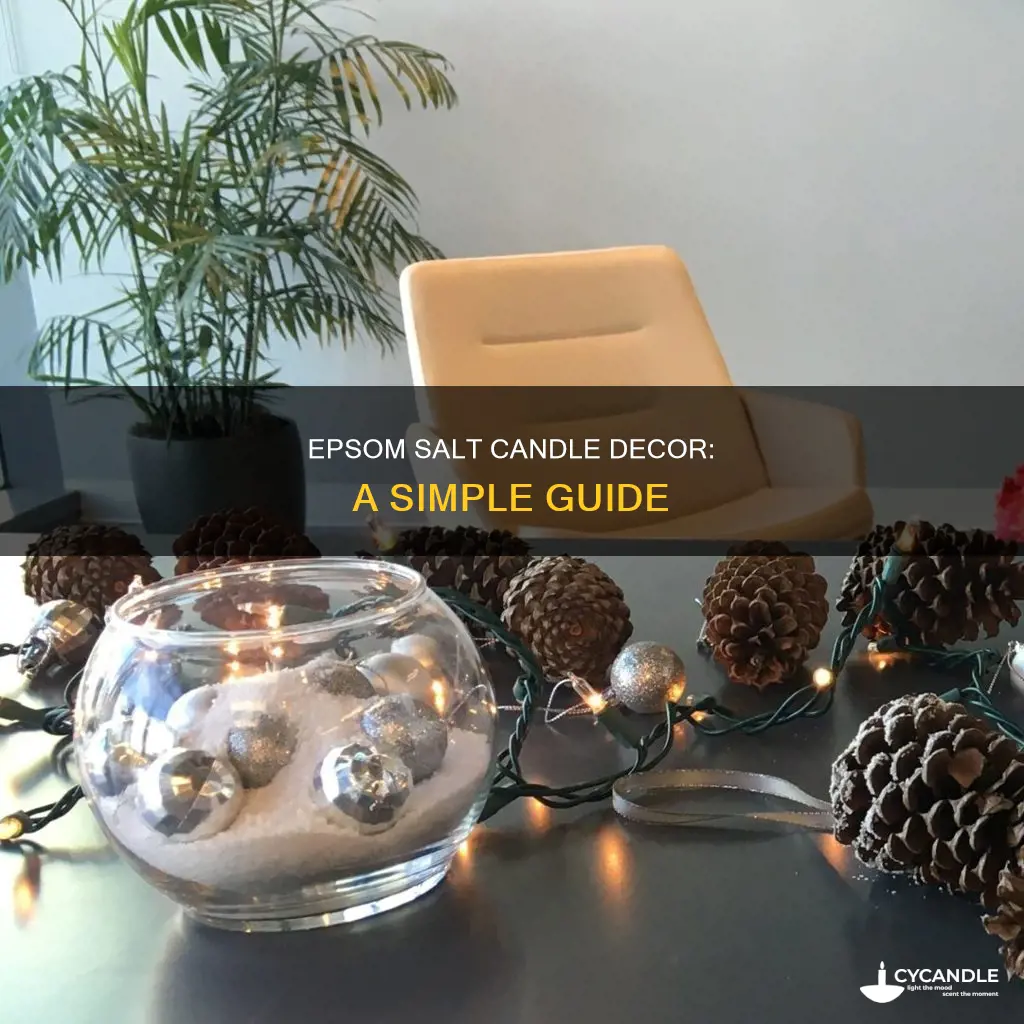 how to decorate candles with epsom salt