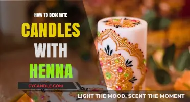 Creative Henna Designs to Decorate Your Candles