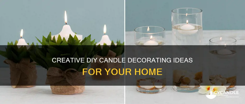 how to decorate diy candles