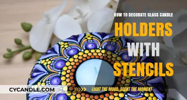 Stenciling Glass Candle Holders: Easy DIY Decor