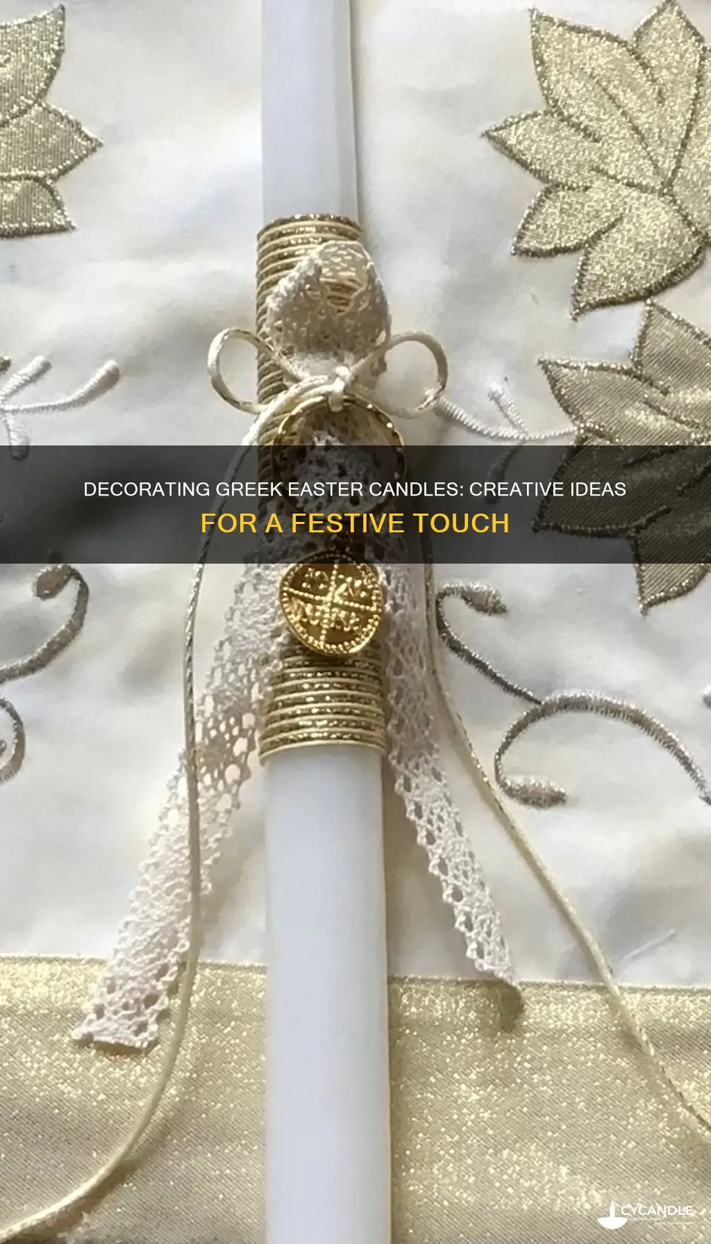 how to decorate greek easter candles