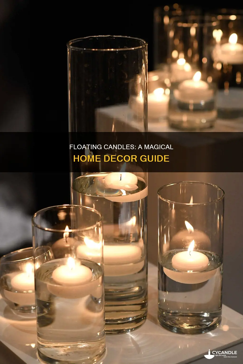 how to decorate home with floating candles