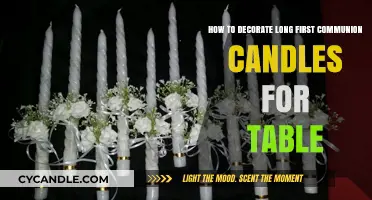 Communion Candles: Table Decorations with a Personal Touch