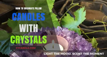 Enhance Pillar Candles with Crystals: A Creative DIY Project