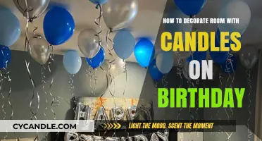 Creative Birthday Decor with Candles
