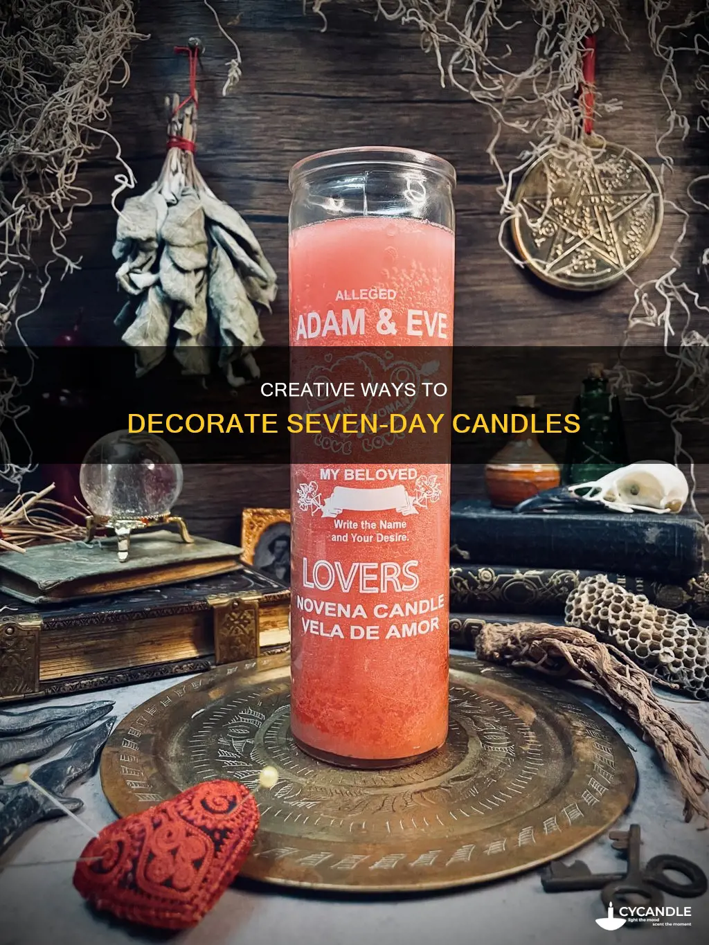 how to decorate seven day candles