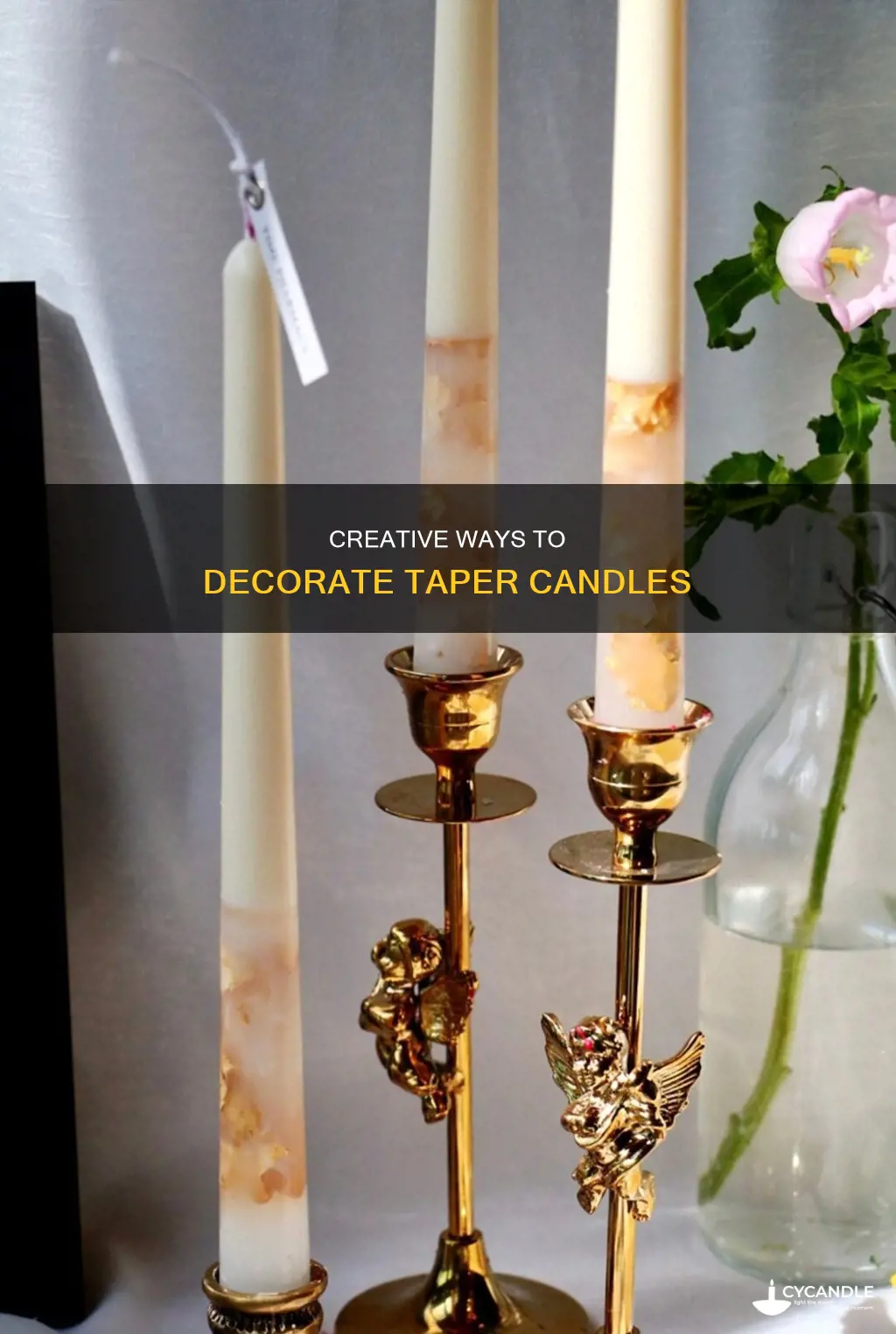 how to decorate taper candles